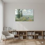 Claude Monet Argenteuil Yakınlarındaki Haşhaş Tarlaları | Cam Tablo - Görsel 3
