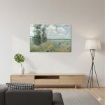 Claude Monet Argenteuil Yakınlarındaki Haşhaş Tarlaları | Cam Tablo - Görsel 2
