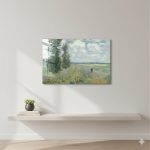 Claude Monet Argenteuil Yakınlarındaki Haşhaş Tarlaları | Cam Tablo - Görsel 4
